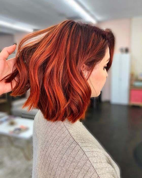 Capelli rossi a caschetto