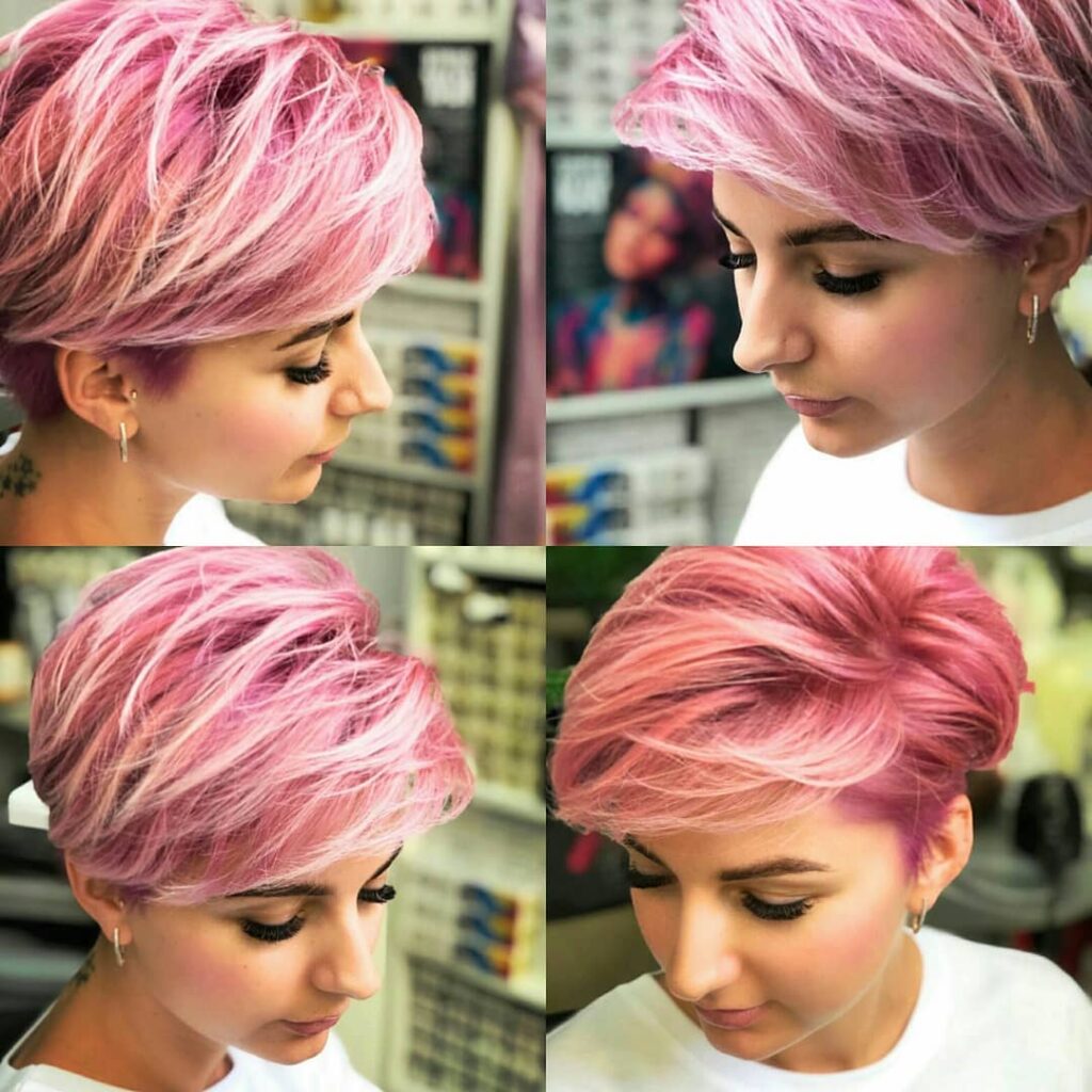 Capelli rosa ultra luminosi