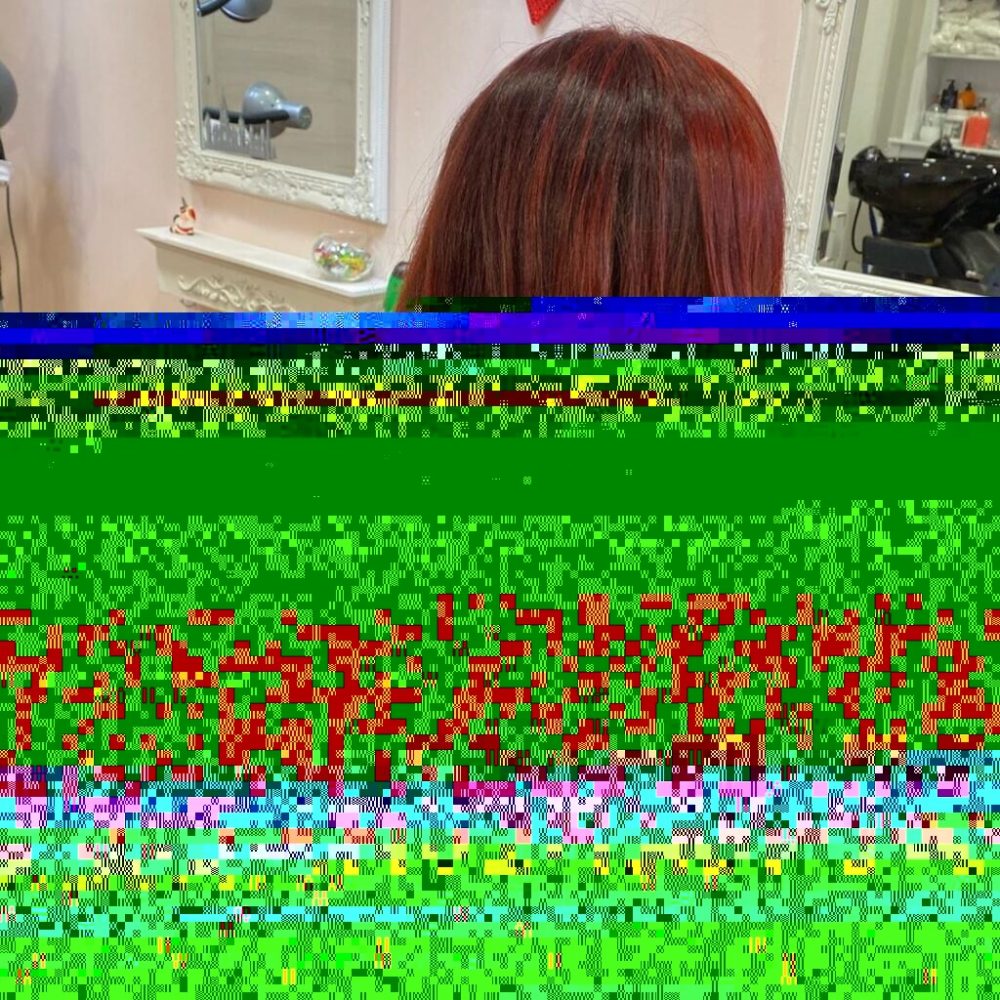 Balayage rosso chiaro con sfumature ramate