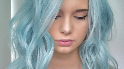 Capelli azzurro ghiaccio